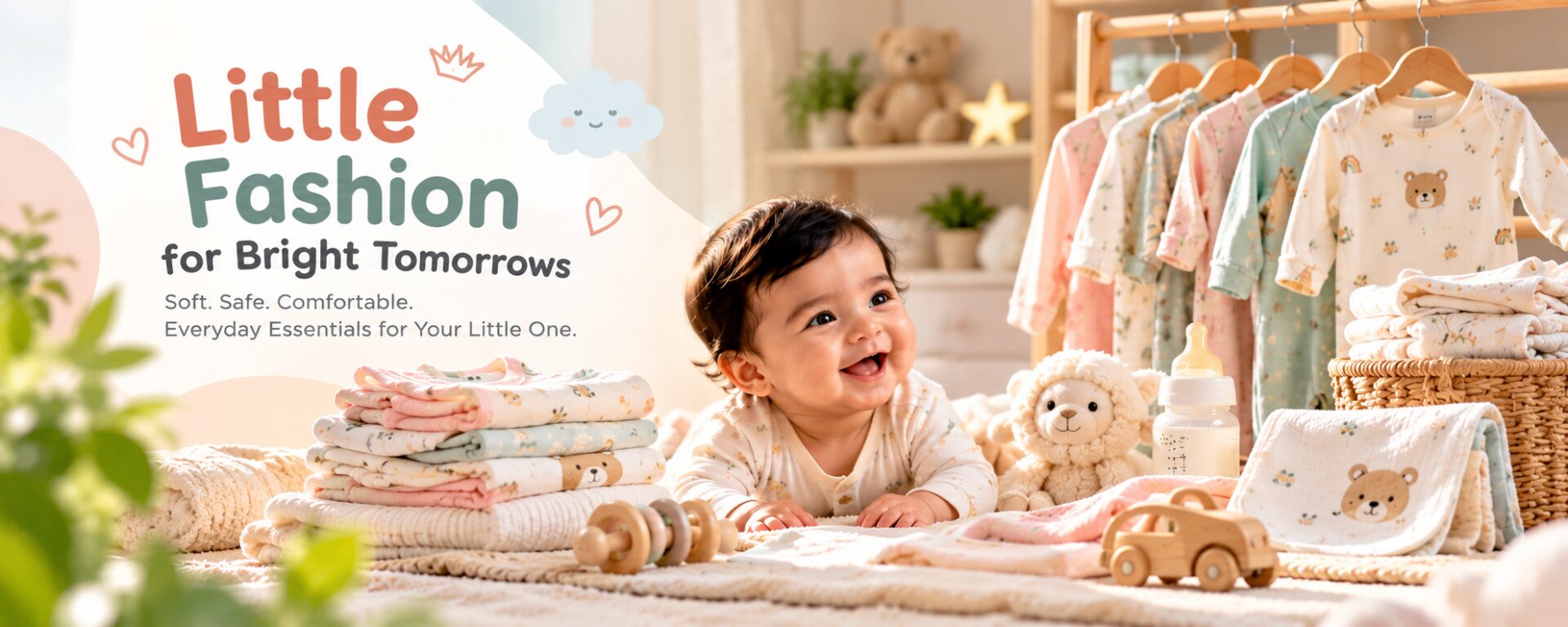 Little Fashion for Bright Tomorrows - soft, safe, comfortable everyday essentials for your little one